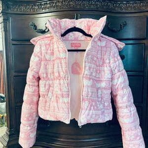 Dolls Kill Pink Quilted Puffy Jacket